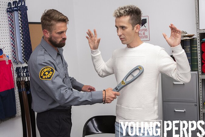 Officer owns slim twink's holes