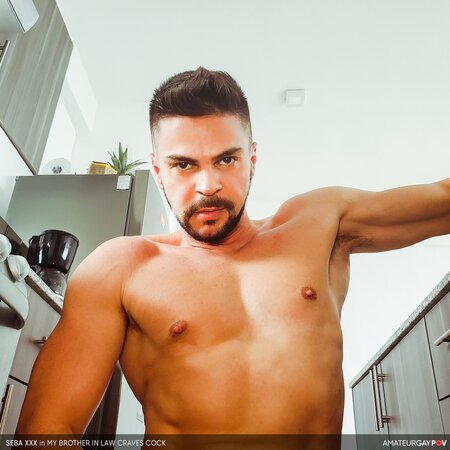 Brother-in-law Seba Xxx craves partying guy's cock