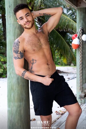 Beaux Banks climbs Calhoun Sawyer for backseat doggystyle pounding