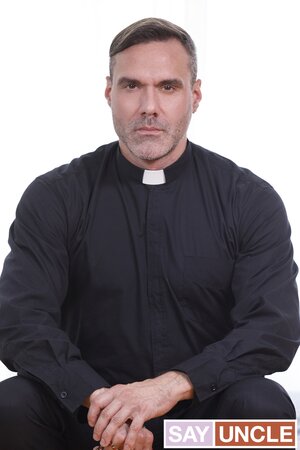 Missionary boy Adrian Hill deepthroats dilf Manuel Skye in private absolution