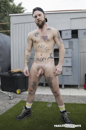 Clumsy Beaux Morgan gets ass fucked hard by Johnny Ford's big load