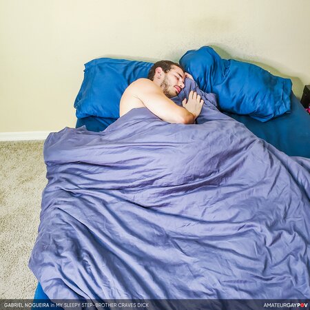 Gabriel Nogueira craves step-brother's big dick despite sleepiness