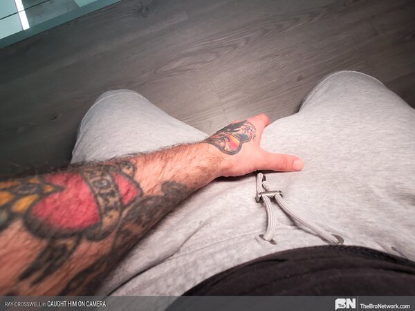 Ray Crosswell caught on cam gets raw fuck from spying brother