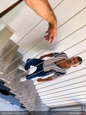 Rudy Gram deepthroats your cock for full Rent Men money's worth