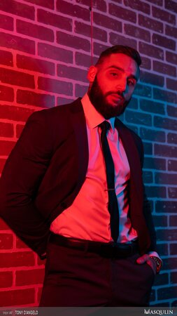 Tony D'Angelo empties balls at local sex club hookup spot