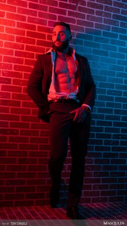 Tony D'Angelo empties balls at local sex club hookup spot