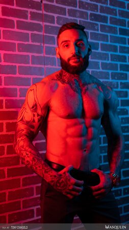 Tony D'Angelo empties balls at local sex club hookup spot