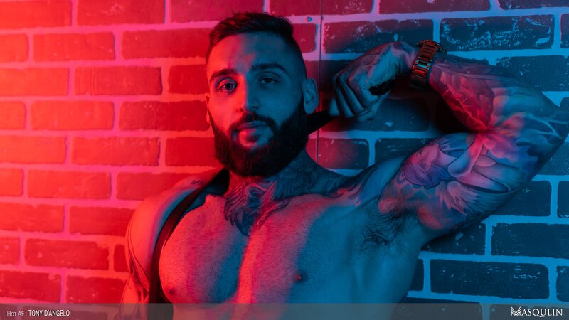 Tony D'Angelo empties balls at local sex club hookup spot