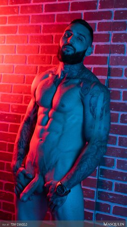 Tony D'Angelo empties balls at local sex club hookup spot