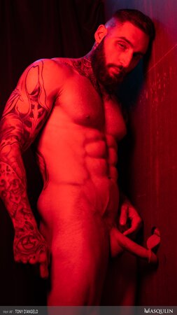 Tony D'Angelo empties balls at local sex club hookup spot