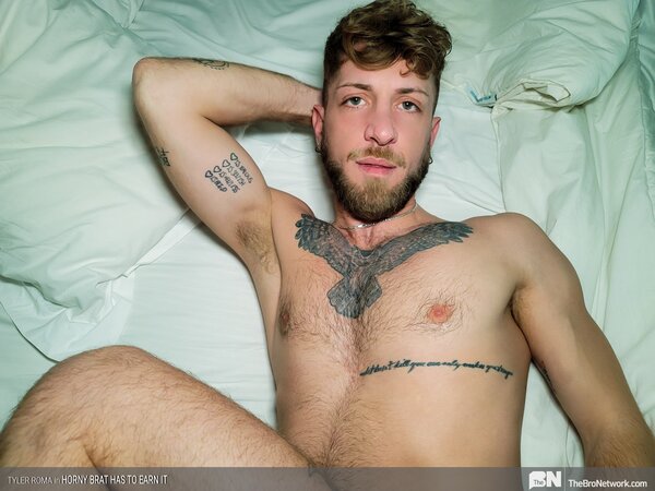 Tyler Roma earns wifi with epic two-handed blowjob on big cock