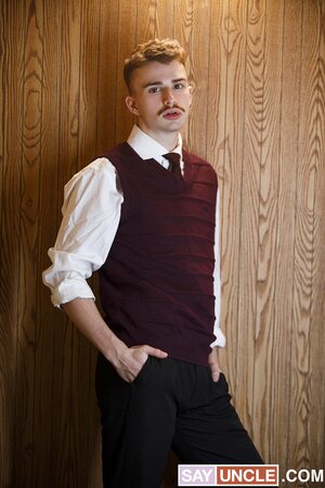 Ryan Jacobs gets bareback fucked hard by priest in private booth