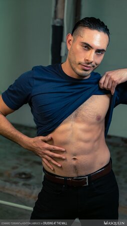 Ashton Labruce and Edward Terrant cruise mall for secret bathroom sex