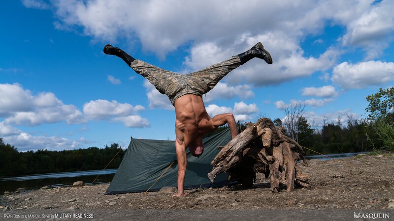 Ryan Bones sucks Manuel Skye's uncut cock with precum