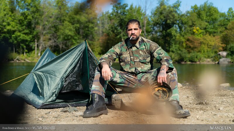 Ryan Bones sucks Manuel Skye's uncut cock with precum