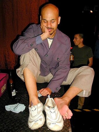 Patrick and Mike worship sneaks boots and bare feet