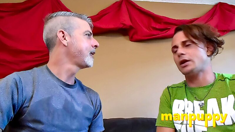 Giants Tommy and Richard fight to eat tiny you