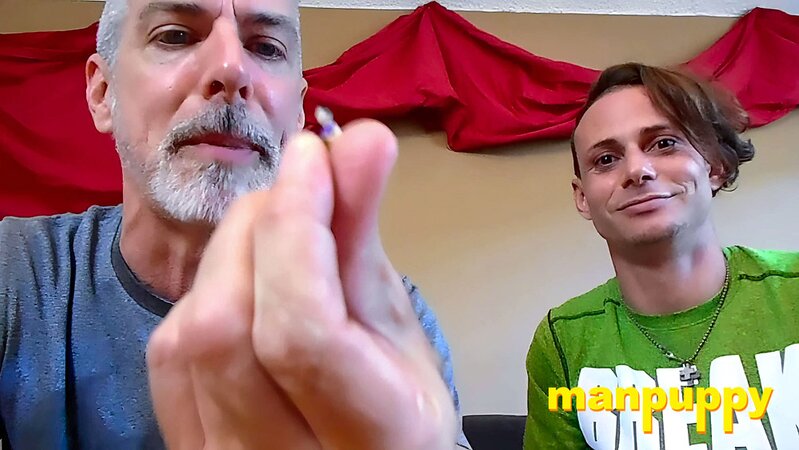 Giants Tommy and Richard fight to eat tiny you