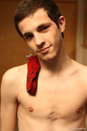 Conner Bradley pisses underwear and jerks big dick