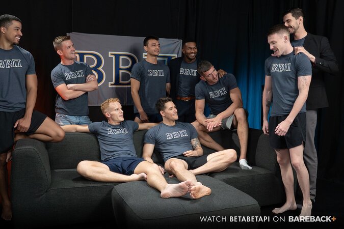 Nine brothers raw orgy welcome pledge Kyle Harper