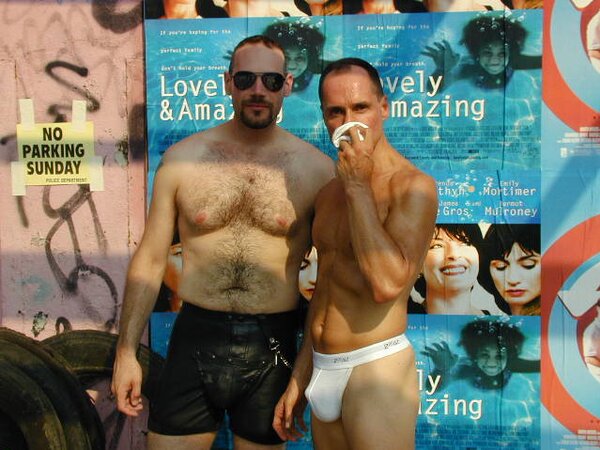 Leather daddy Michael Marino boots and feet outdoor