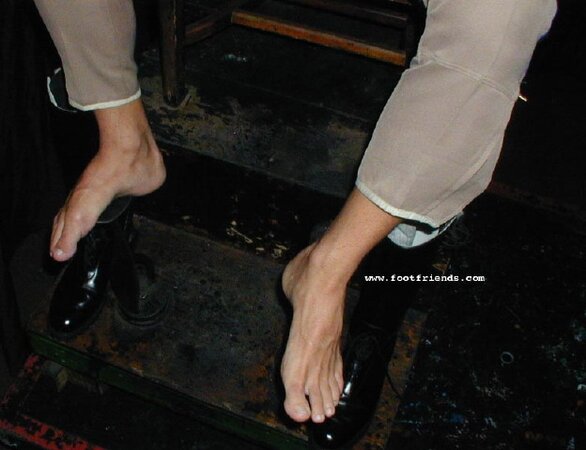 Uniformed studs worship boots socks and bare feet