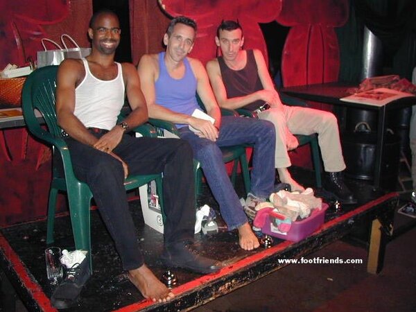 Uniformed studs worship boots socks and bare feet