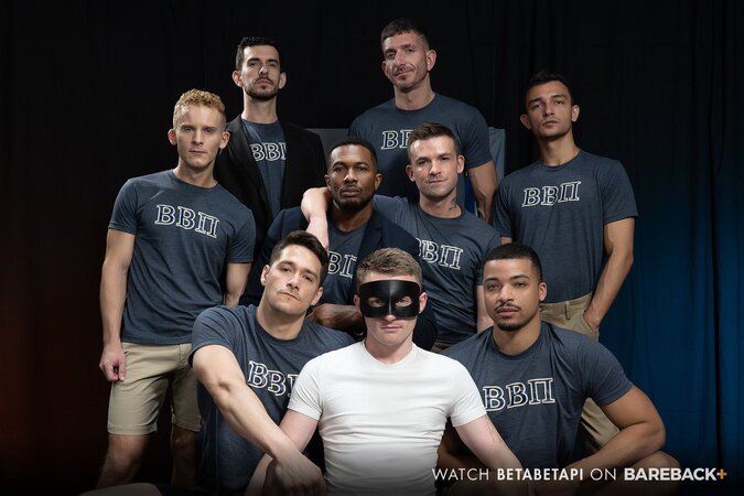 Kyle Harper gets gangbanged on sofa