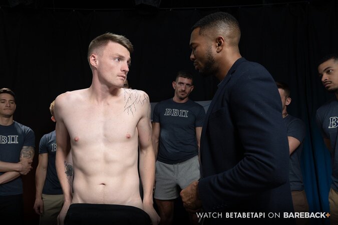 Kyle Harper gets gangbanged on sofa