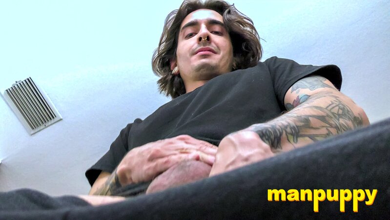 Tiny loser gets teabagged by giant Dimitri and Johnny