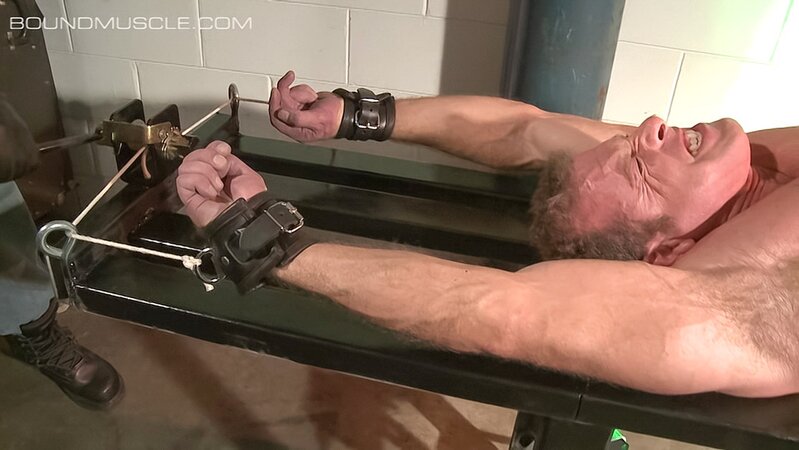 Master Callahan cattle-prods stretched muscle Derek Pain