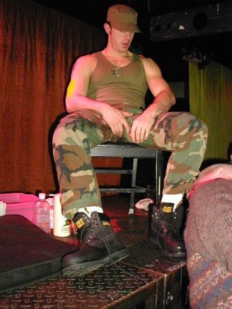 Private Benjamin demands boot licking service