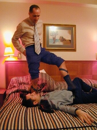 Private Benjamin demands boot licking service