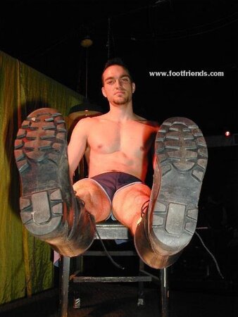 Private Benjamin demands boot licking service