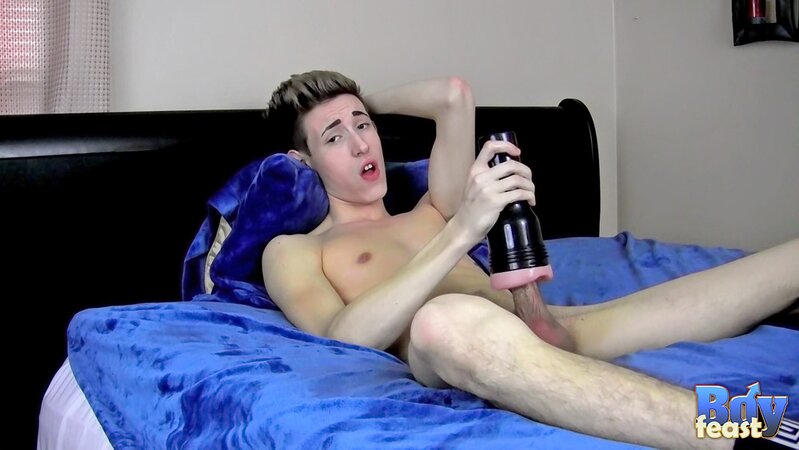 Blake Mast fucks fleshlight then cums hard