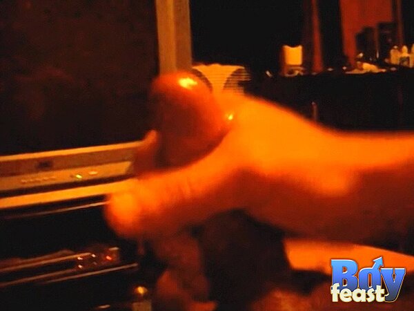 Angel jerks POV cock and shoots thick load