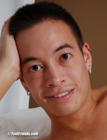 Jonah teases long smooth feet naked for you