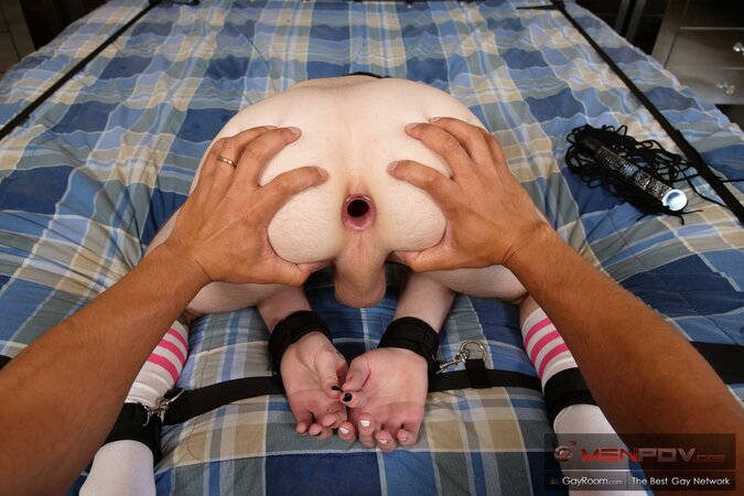 Josh Cannon submits to Dillon Diaz toy domination