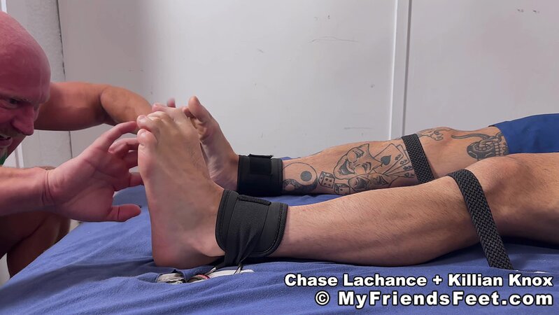 Killian Knox tickles Chase Lachance armpits hard
