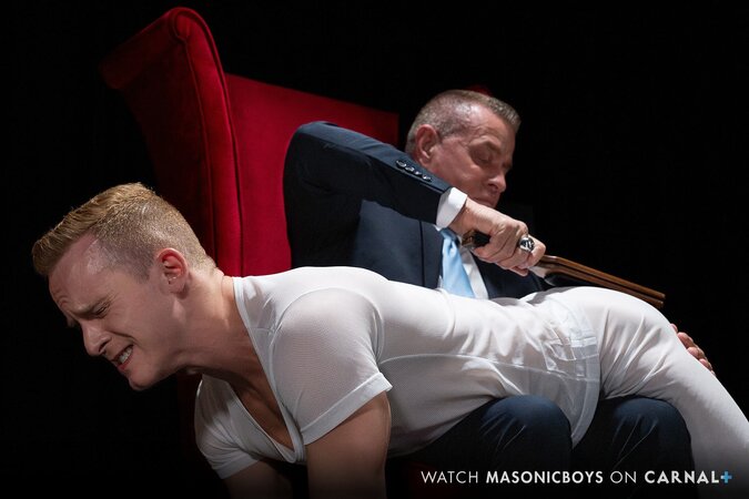 Tyler Saint spanks and breeds apprentice Dylan Tides