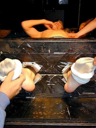 Blake gets feet tickled spread-eagle for over an hour