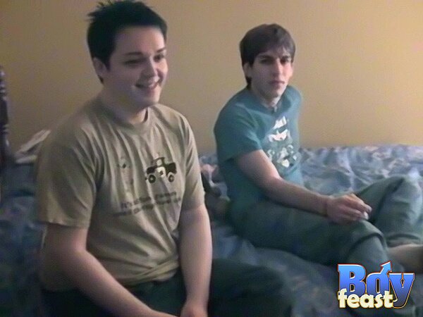 Kyle, Nathan, James smoke and stroke in hot twink trio