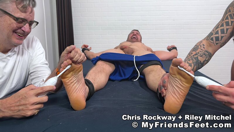 Riley Mitchel helps tickle hating Chris Rockway howling