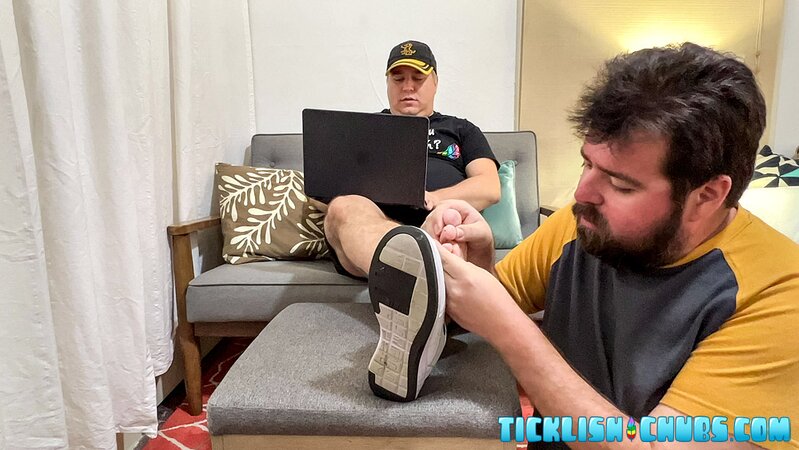 Nemo worships Matt’s sweaty socks and bare feet slow