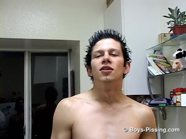 Ian Madrox and Dustin Kilimin piss-soak and jack off on Halloween