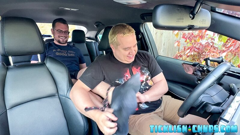 CDubs screams from lightest touches on his super-ticklish feet