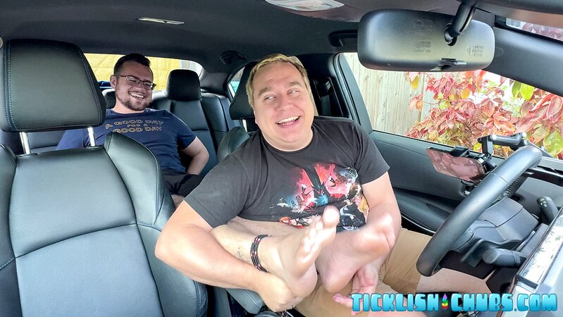 CDubs screams from lightest touches on his super-ticklish feet