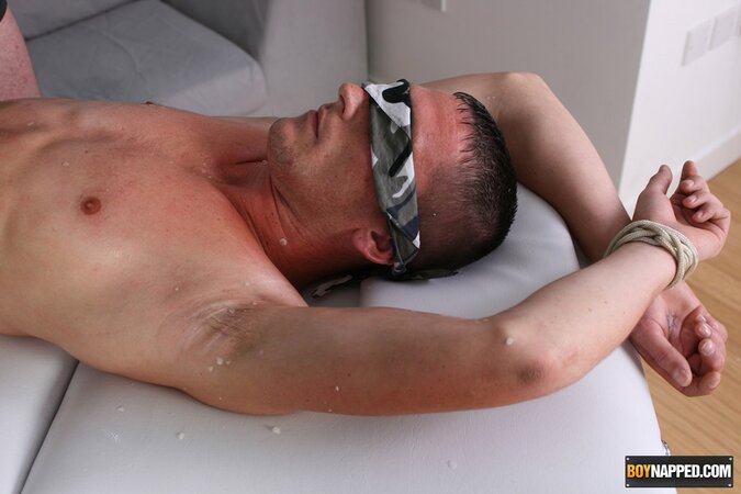 Billy Roberts cries as Luke Desmond fucks him raw