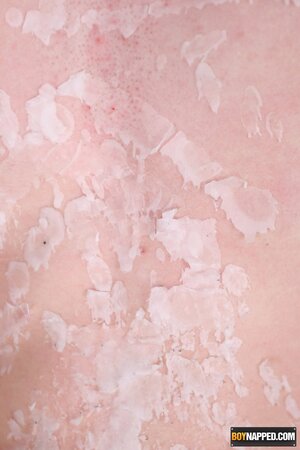 Rent boy Liam King suffers red-hot wax on cock and balls