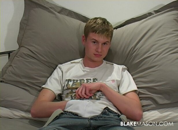 Kristian swings massive uncut cock and unloads huge load